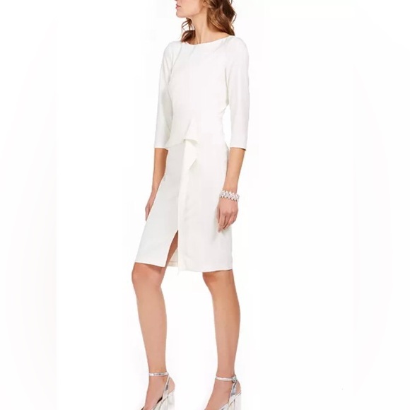 Vince Camuto White Dress, NWT Size 6P - Picture 4 of 14
